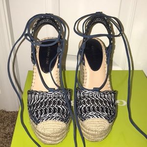 Espadrilles, Navy/white